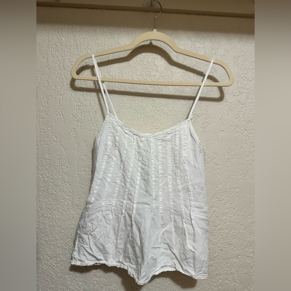 White cotton tank